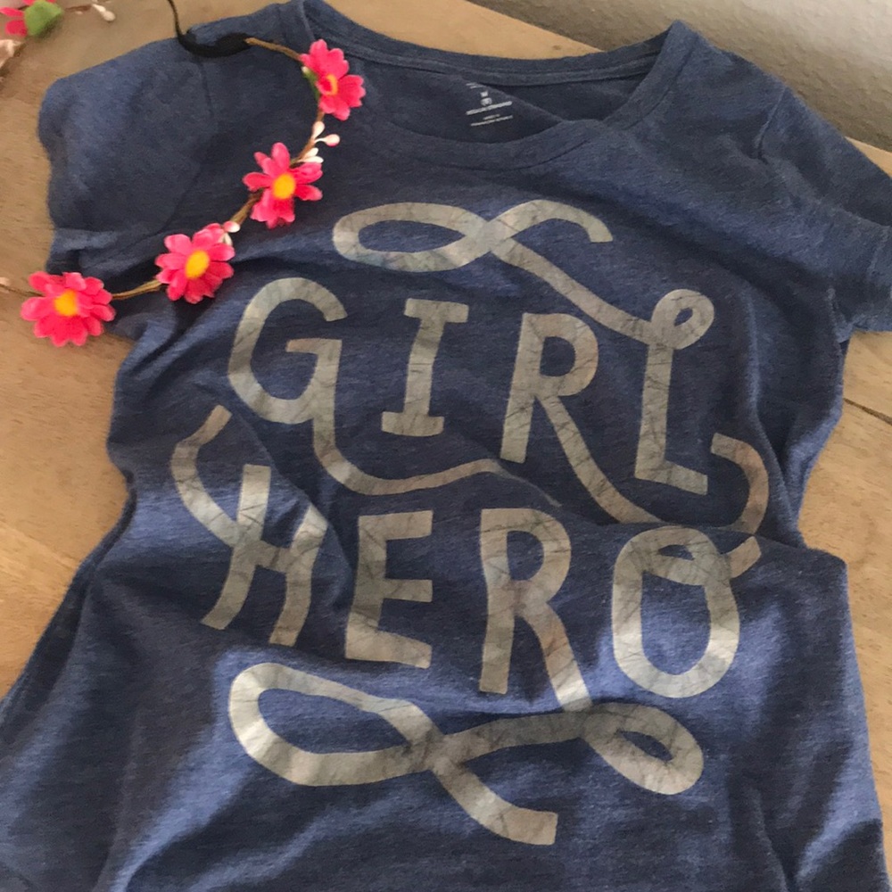 Blue Girl Hero Tee